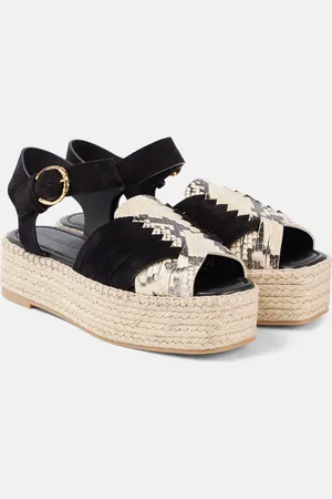 ULLA JOHNSON Espadrille-Sandalen Elsa aus Leder