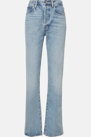 Frame High-Rise Straight Jeans The Vertical