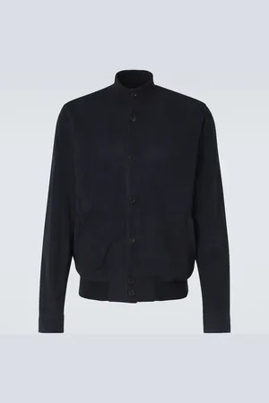 Rubinacci Bomberjacke aus Veloursleder