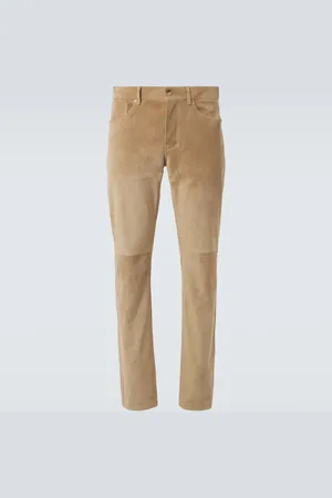 GABRIELA HEARST Gerade Hose Anthony aus Veloursleder