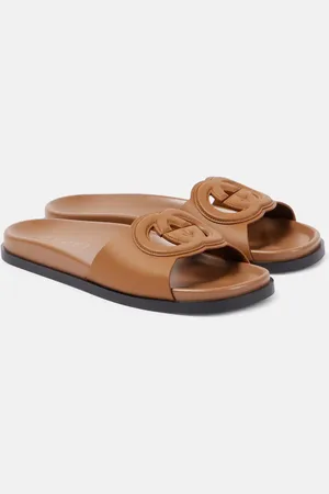 Gucci Pantoletten Cut aus Leder