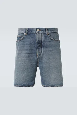 Loewe Jeansshorts mit Leder