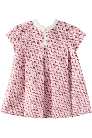 Gucci Baby Kleid Horsebit aus Baumwollpopeline
