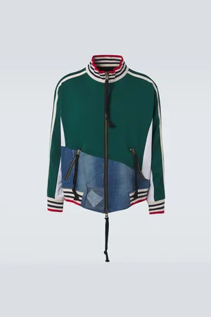GREG LAUREN Trainingsjacke mit Denim