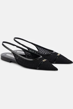 Victoria Beckham Slingback-Ballerinas aus Mesh mit Leder