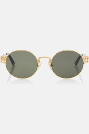 Jean Paul Gaultier Runde Sonnenbrille Double Ressort