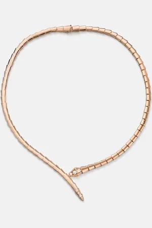 Bvlgari Halskette Serpenti Viper aus 18kt Rosé mit Diamanten