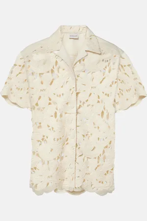 Moncler Polohemd aus Häkelstrick