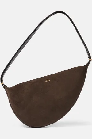 Totême Schultertasche Scooped aus Veloursleder