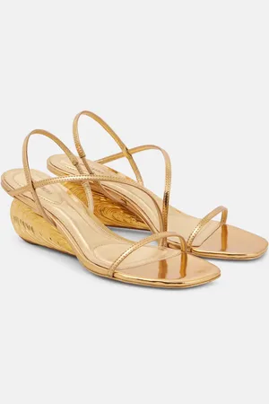 Simkhai Wedges Bridget aus Metallic-Leder