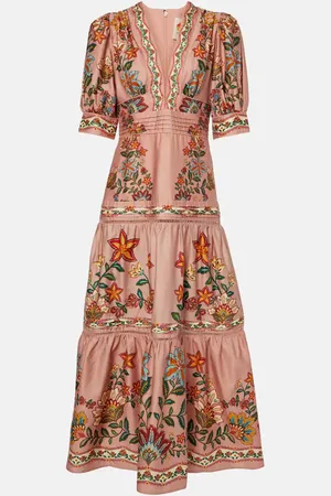 Farm Rio Bedrucktes Maxikleid aus Baumwolle