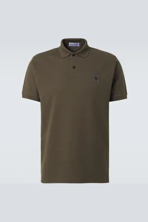Stone Island Polohemd Compass aus Baumwoll-Piqué