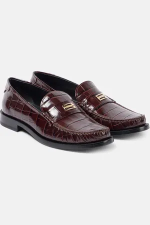 Victoria Beckham Loafers aus Canvas mit Leder