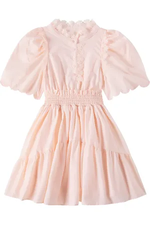 Petite Amalie Kleid aus Baumwolle mit Spitze