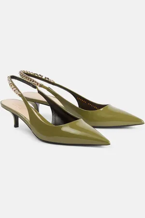 Gucci Slingback-Pumps Signoria aus Lackleder