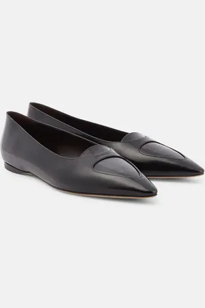 The Row Ballerinas Viv aus Leder