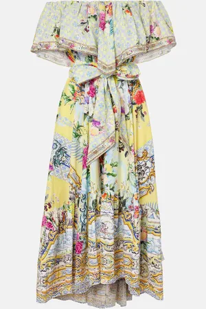 Camilla Midikleid Flor Fantástica aus Baumwolle
