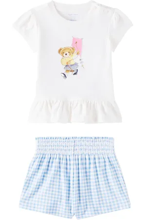 Ralph Lauren Baby Set Polo Bear aus Top und Shorts