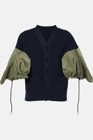 SACAI Cardigan aus einem Baumwollgemisch mit Twill