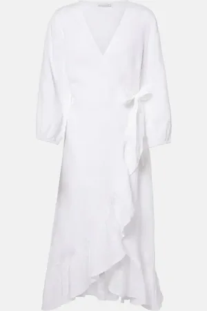 Heidi Klein Wickelkleid aus Leinen