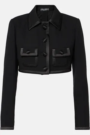 Dolce & Gabbana Cropped-Jacke aus Wolle und Seide