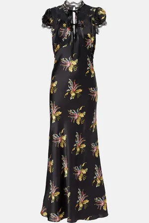 RODARTE Maxikleid aus Seidensatin