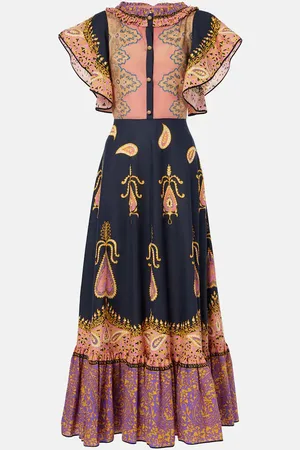 VALENTINO Maxikleid aus Baumwollmusselin