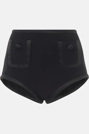 Dolce & Gabbana High-Rise Shorts aus Wolle und Seide