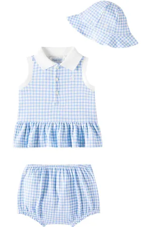 Ralph Lauren Baby Set aus Top, Höschen und Hut