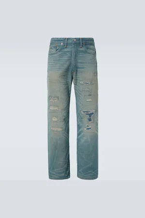 Ralph Lauren Distressed Straight Jeans Plainfield