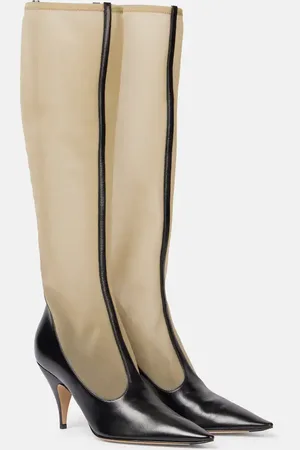 The Row Stiefel aus Mesh und Leder