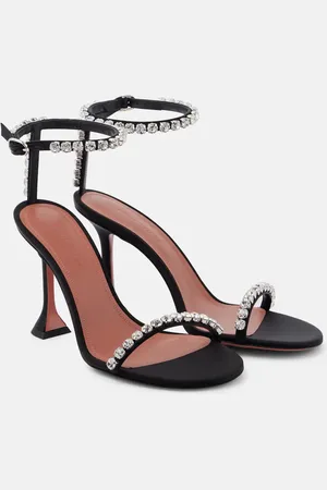 Amina Muaddi Sandalen Gigi 95 aus Satin mit Kristallen