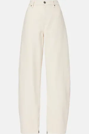 Self-Portrait High-Rise Barrel Jeans