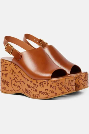 Chloé Chloé Wedges Maxime aus Leder
