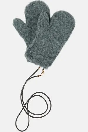 Max Mara Teddy-Handschuhe aus Wolle und Seide