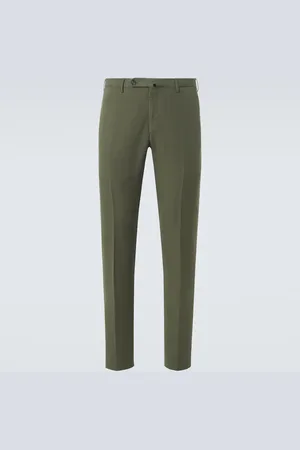 Incotex Gerade Hose aus Leinen und Baumwolle