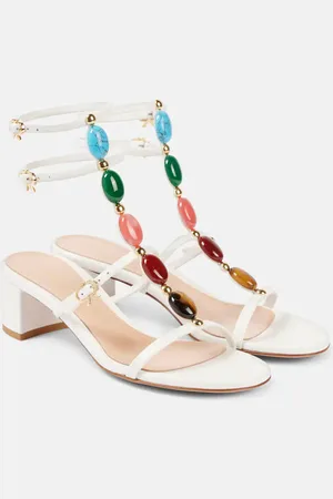 Gianvito Rossi Verzierte Sandalen 45 aus Leder