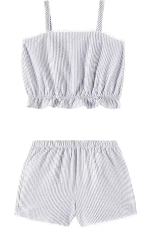 Il gufo Set aus Top und Shorts aus Baumwolle