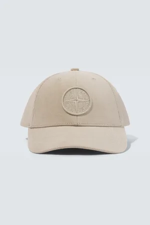 Stone Island Bestickte Baseballcap aus Cord