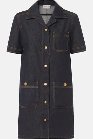 Moncler Hemdblusenkleid aus Denim