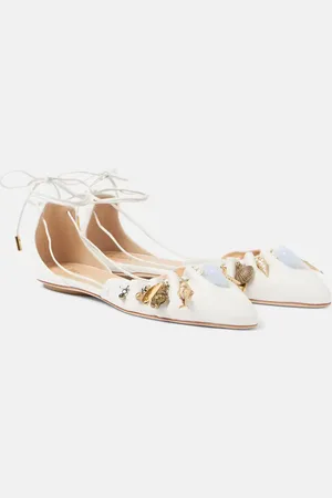 Chloé Chloé Verzierte Ballerinas Sea Treasures aus Leder