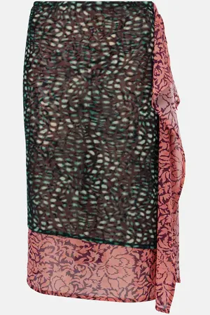DRIES VAN NOTEN Bedruckter Midirock