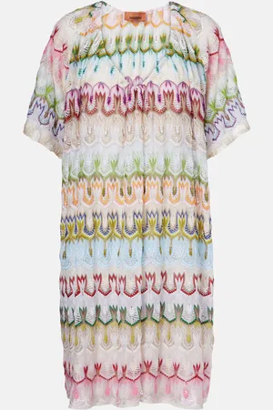 Missoni Minikleid aus Häkelstrick