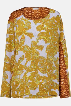 DRIES VAN NOTEN Bedrucktes Top aus Seide