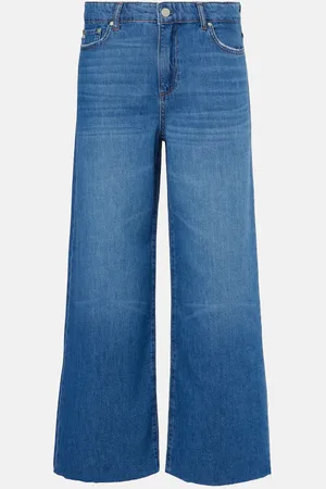 AG Jeans Mid-Rise Wide-Leg Jeans Saige