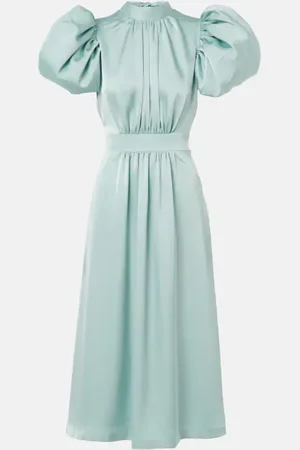 ROTATE Midikleid aus Satin