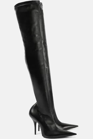 Balenciaga Overknee-Stiefel Avenue aus Leder