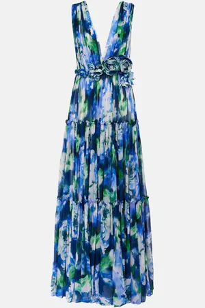 Costarellos Robe Arella aus Seiden-Georgette