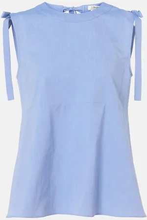 Max Mara Top aus Baumwoll-Canvas
