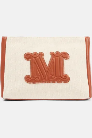 Max Mara Clutch Casciabeach Small aus Canvas